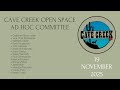 19 November 2025 Cave Creek Open Space Ad Hoc Committee meeting