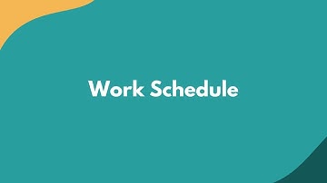 Work Schedule Walkthrough - eezi HR Timekeeping Module | Payroll Software Philippines