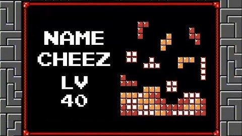 First Ever Level 40 in NES Tetris