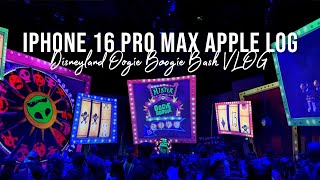 APPLE IPHONE 16 PRO MAX APPLE LOG | Disneyland Oogie Boogie Bash VLOG