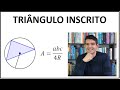 Aprenda a calcular a Área do Triângulo Inscrito com o Prof. Gustavo Viegas 📐