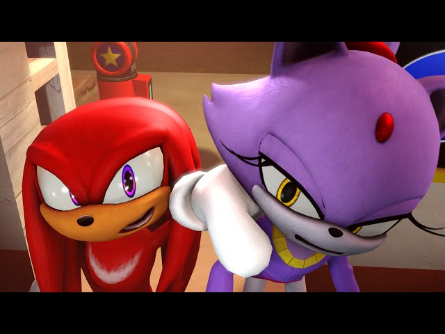 Knuckles gets a cat | Sonic Animation class=
