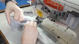 How to sew SEWING Tshirt renderka Siruba interlock