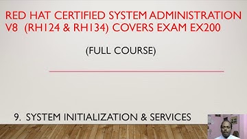 9. Red Hat Linux RHCSA V8  EX200 -  System Initialization and Services - Anand K