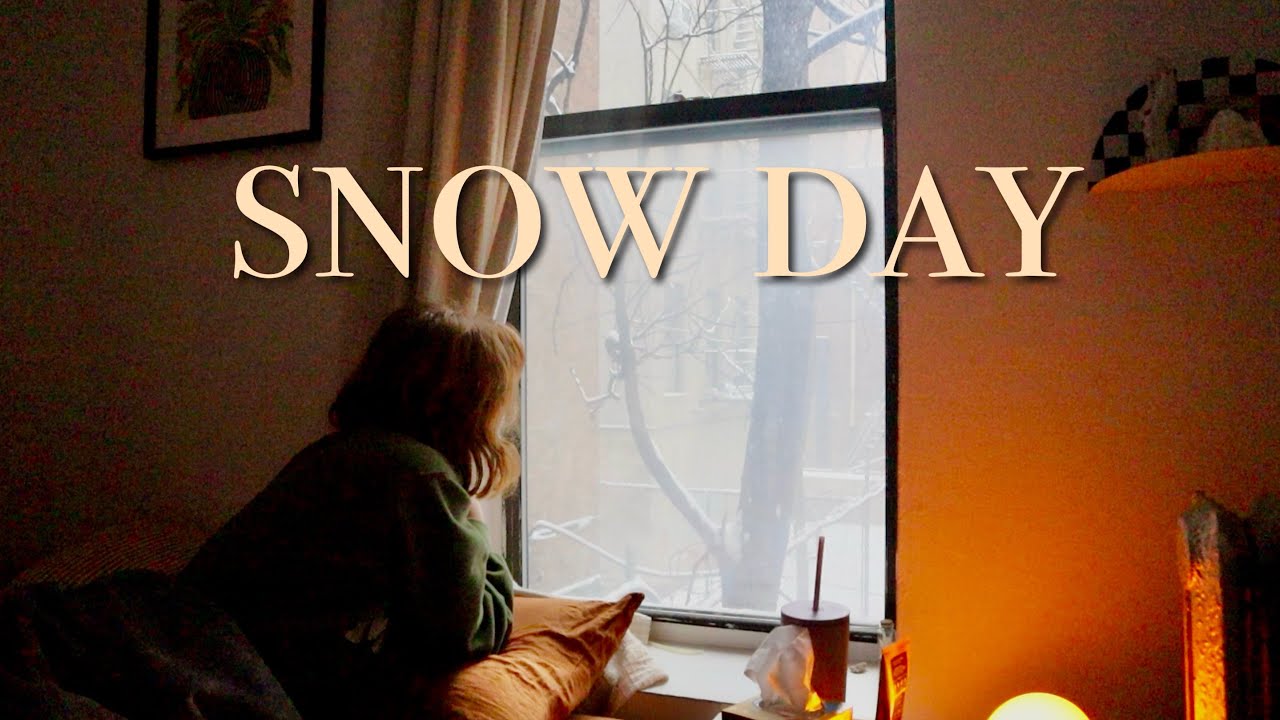 a cozy & productive snow day in nyc ☕️❄️