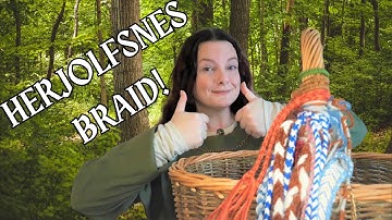 BEGINNERS guide to FINGERLOOP braiding. Simple 3 loop version of the HERJOLFSNES braid.