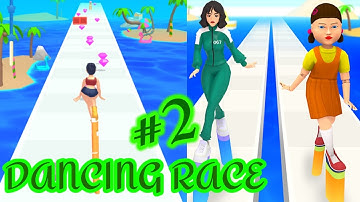 DANCING RACE game MAX LEVEL 🌈👸😱 Gameplay iOS, Android New Game Update