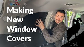 Making Window Covers for Sleeping and Camping in our SUV Camper | DIY Custom Car Window Covers