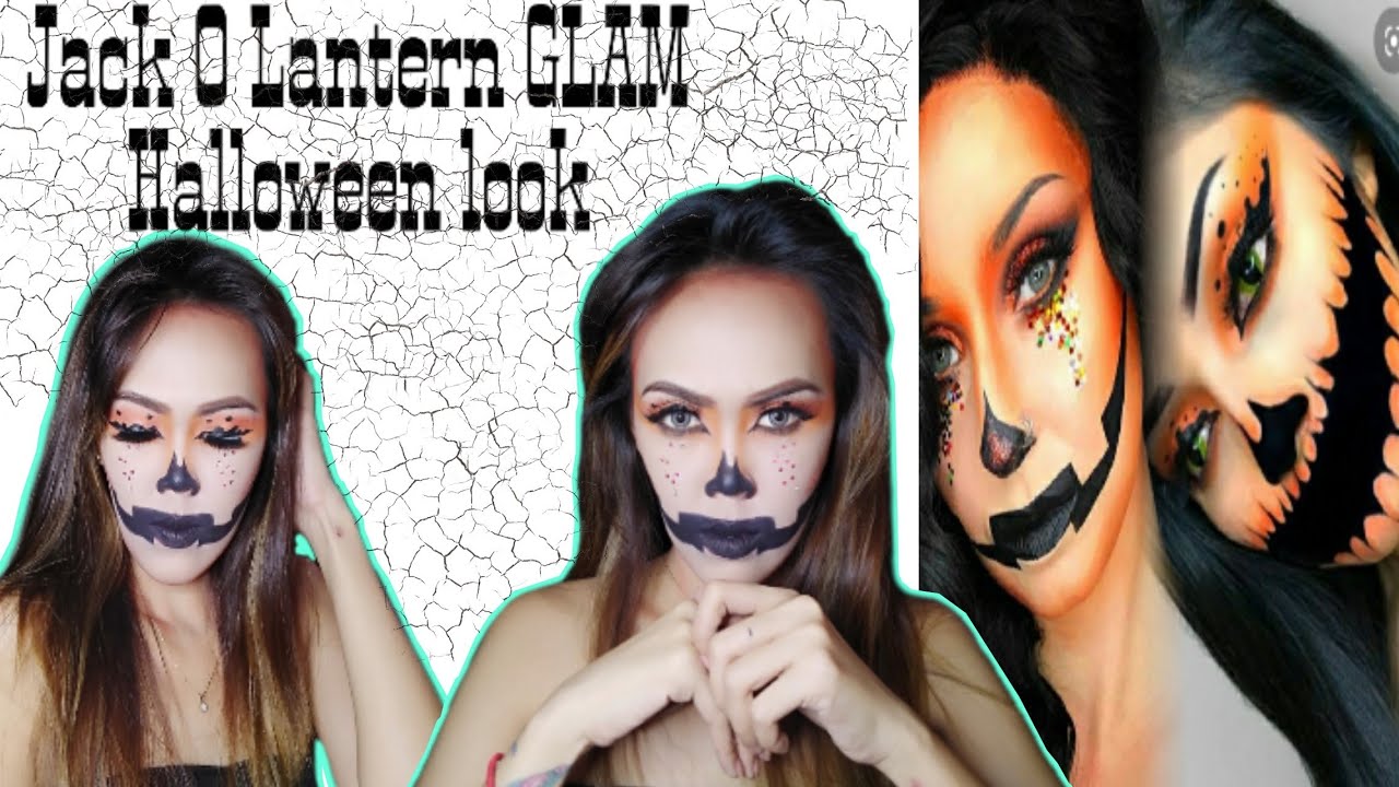 Jack O Lantern GLAM | Halloween Makeup Look - YouTube