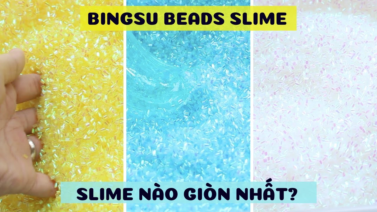 What Is Slime Better When Mixing Bingsu Seeds? | Bingsu Beads Slime