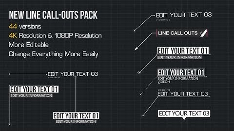 Line Call-Outs Pack (After Effects template)