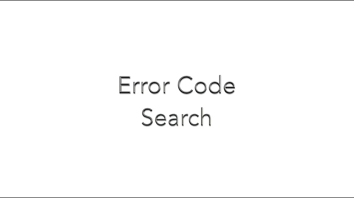 (Genmega ATM) Error Code Search