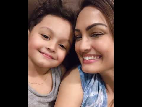 Naitik(Karan Mehra) Son Kavish Playing with mom Nisha Rawal | watch full video | cute❤😊😘 #nisharawal