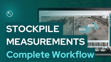 How to measure stockpile volumes using drones? | Complete workflow | Hammer Missions