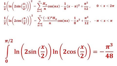 Integral from 0 to π/2 of ln(2sin(x/2))ln(2cos(x/2))