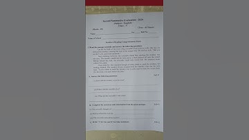 class 5 english 2nd unit test question paper 2024 | class 5 english 2nd unit test suggestion 2024