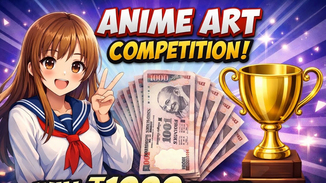 Anime art competition 😱 Free entry 🚫 cash prize 🏆