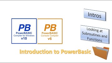 An introduction to Programming with PowerBasic compilers - Subroutines and Functions - part 1