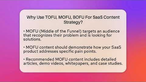 Why Use TOFU, MOFU, BOFU For SaaS Content Strategy? - Saas Marketing Wizards