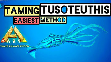 How to Tame Tusoteuthis Easiest Method to Get Best underwater Tame | Ark : Ultimate Mobile Edition