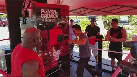 Mario Lopez punches a Vending Machine - Custom Vending Machines by Digital Media Vending
