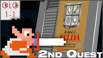 Legend of Zelda - 2nd Quest - 3 of 3 - NES - Only Level One