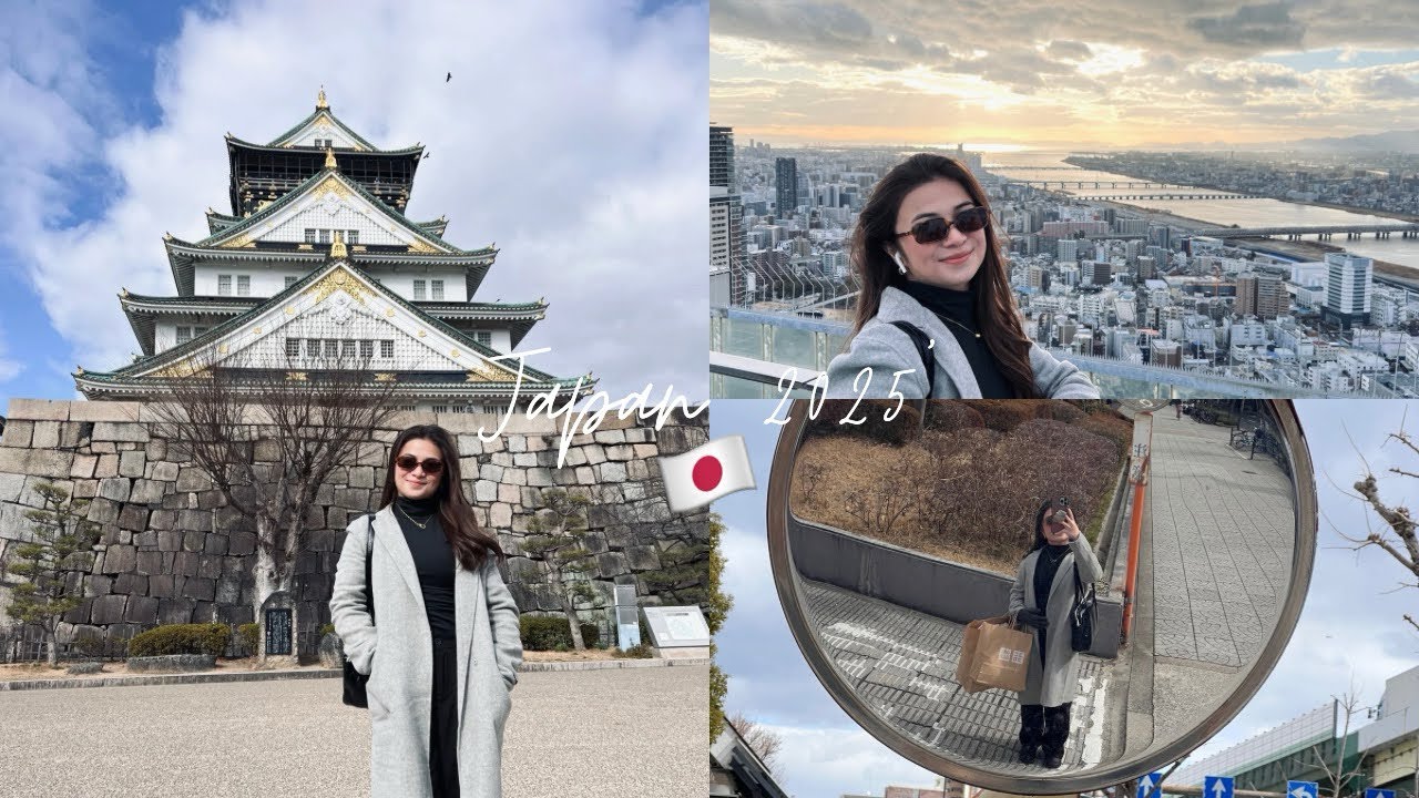 What it’s like traveling solo to japan, osaka castle + umeda sky building, immigration experience 🇯🇵