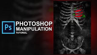 PHOTOSHOP MANIPULATION | Flower Heart Skeleton | Tutorial | ds_works