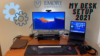 My Desk Setup as a Senior at Emory University