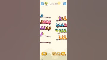 Bird Sort Colour GAMEPLAY LEVEL 133🔥Subscribe Channel@8-Bit games🔥