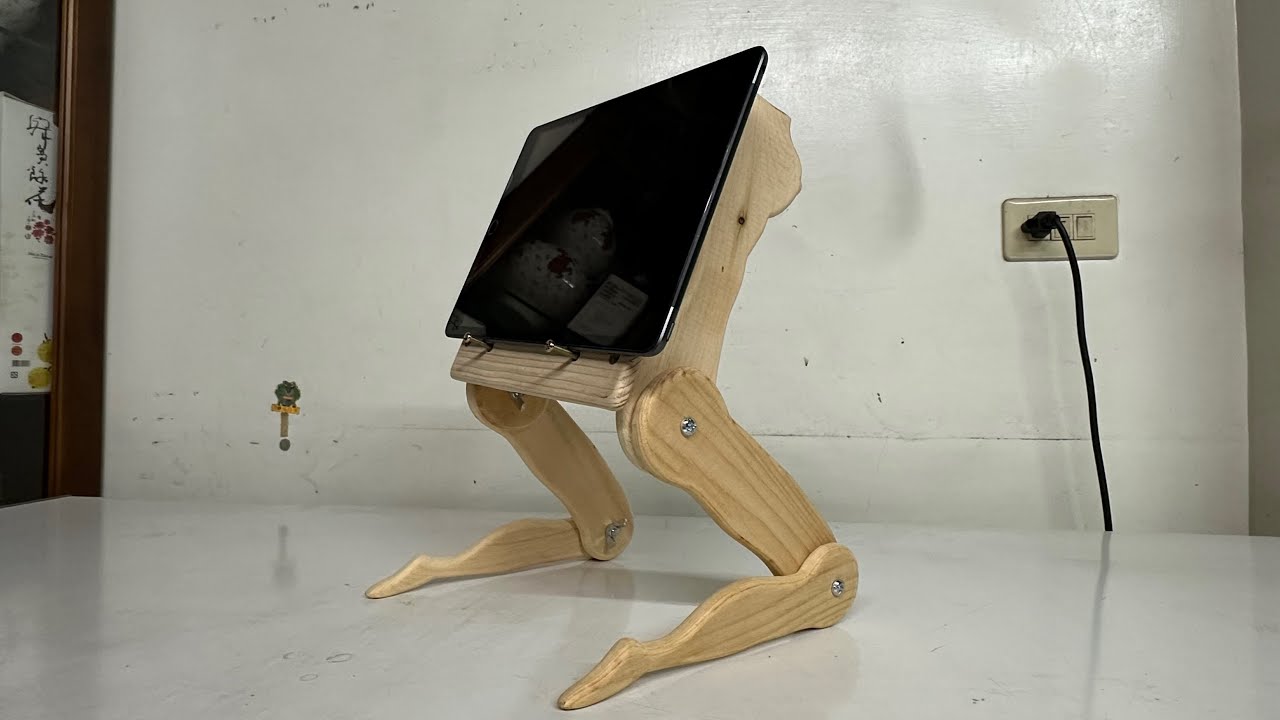 DIY Wooden phones & Tables holders 跪婦平板架露營桌 YouTube