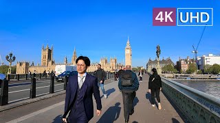 London Walk on a Morning Day | Big Ben to Trafalgar Square