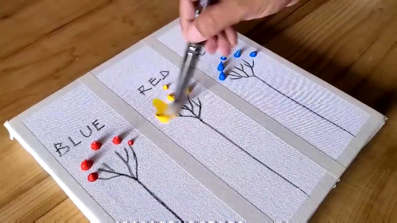 Easy Acrylic Painting Technique / Step By Step For Beginners / Simple ...