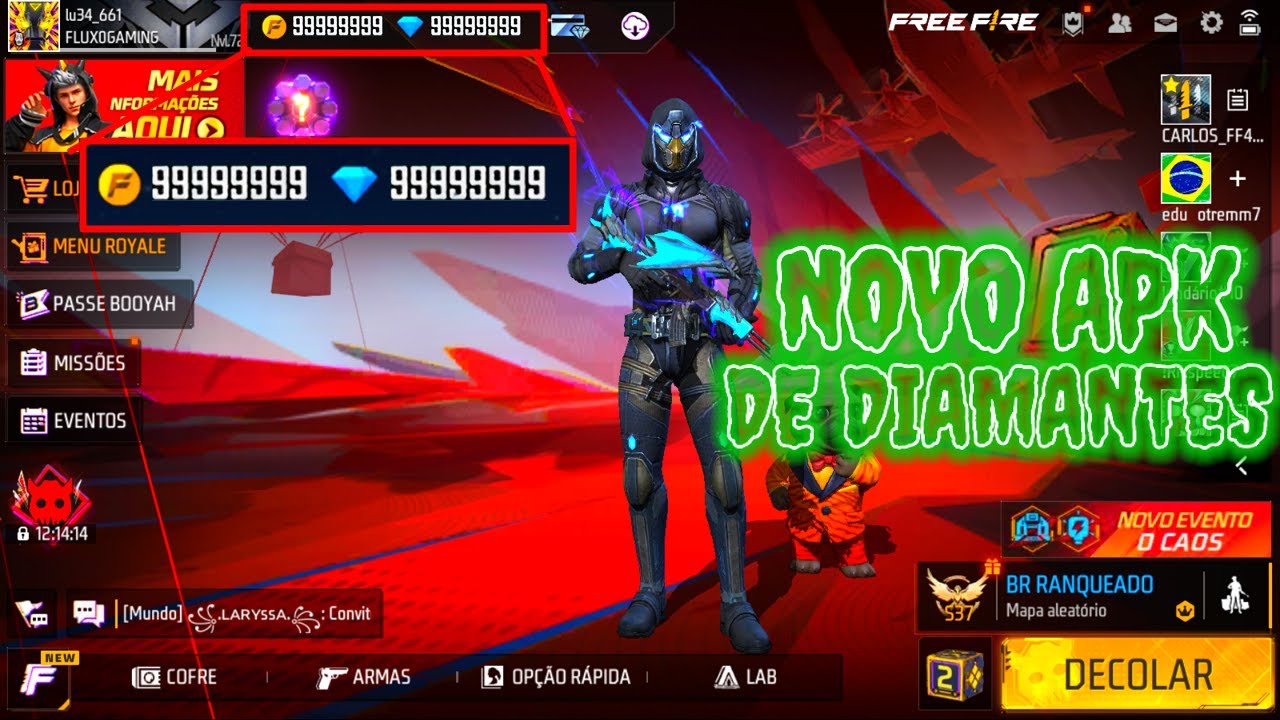 🔥APK MOD DIAMANTES INFINITOS NO FREE FIRE ATUALIZADO EM 2024 - YouTube