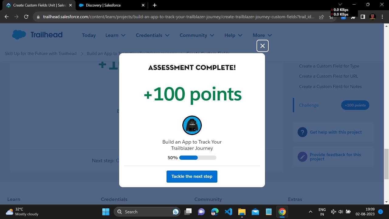 Skill Up for Future with Trailhead Build App to Track Your Trailblazer Journey Create Custom Fields