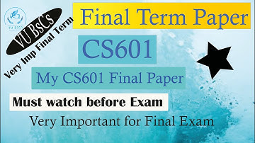 CS601 (DATA COMMUNICATION) Final term paper_Most imp 2021 (Must watch before exam)