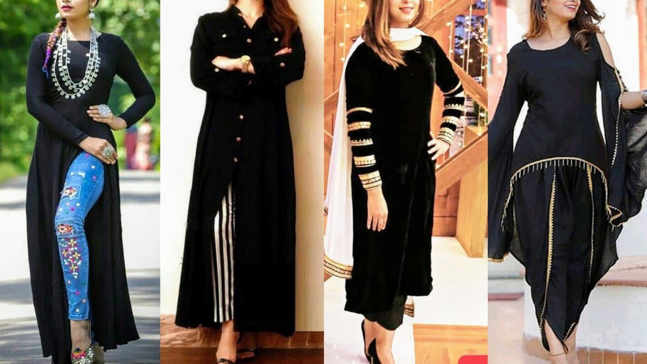 From simple to trendy: 10 Gorgeous Black Kurtis for Women - To Near Me