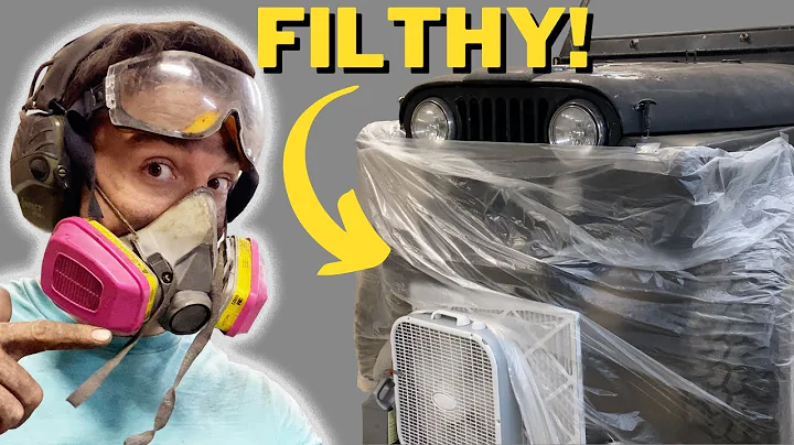 Stripping and painting the frame! - INSANELY DIRTY - Jeep CJ5 rebuild series part 5