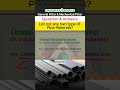 Name Any Two Pipe Materials | Fitter Interview Question | Gulf Jobs #shortvideo #shorts #facts