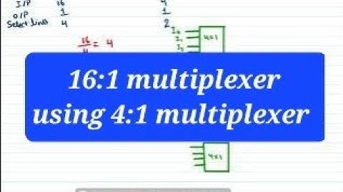 16 : 1 Multiplexer using 4:1 multiplexer | implement 16x1 MUX using 4x1 MUX