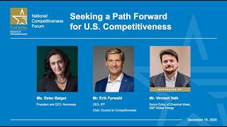 Seeking a Path Forward for U.S. Competitiveness