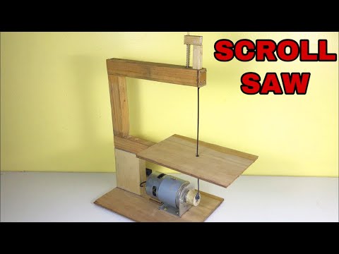 How to make SCROLL SAW machine at home