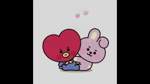 Bt21 gif thank you ไม ม ภาพพ นหล ง