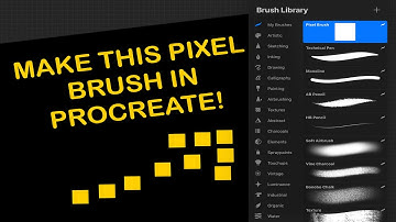 MAKE A PIXEL BRUSH IN PROCREATE - complete walkthrough