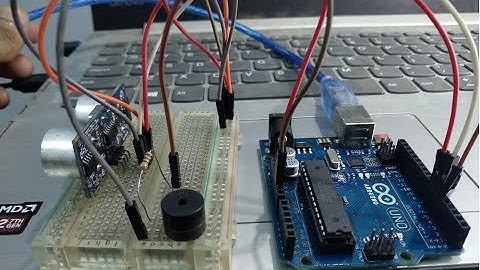Using Ultrasonic Distance Sensor HC-SR04 with Buzzer, LED and Arduino