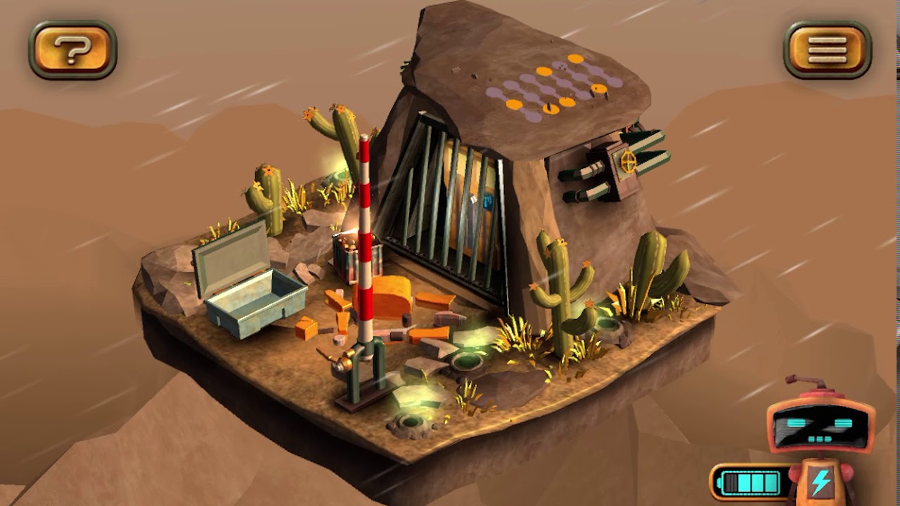 Tiny Robots Recharged. Level 15 - Gas and Cacti. 3 Stars Walkthrough.