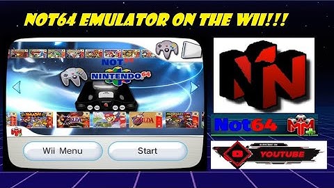Not 64 Emulator Tutorial & Wad Channel For the Nintendo Wii!