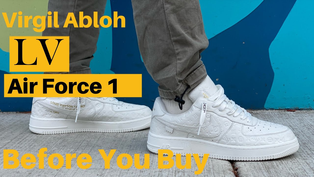 $20,000 Louis Vuitton Nike Air Force 1 White By Virgil Abloh FIRST LOOK 