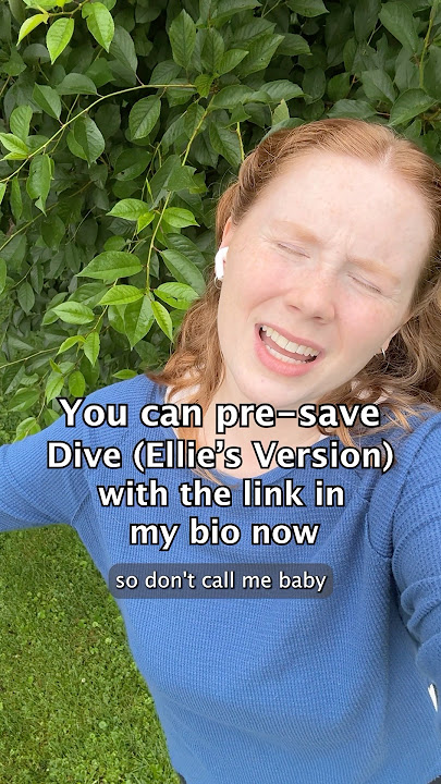 Dive (Ellie’s Version) is available to pre-save with the link in my bio now!! 🩵 #dive #divecover