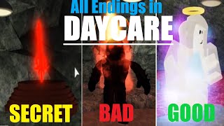 Daycare (Story) - All Endings - Roblox Camping